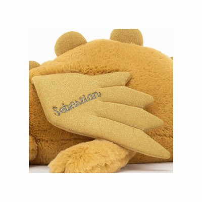 Jellycat Golden Dragon Huge USA | 16724OZHX